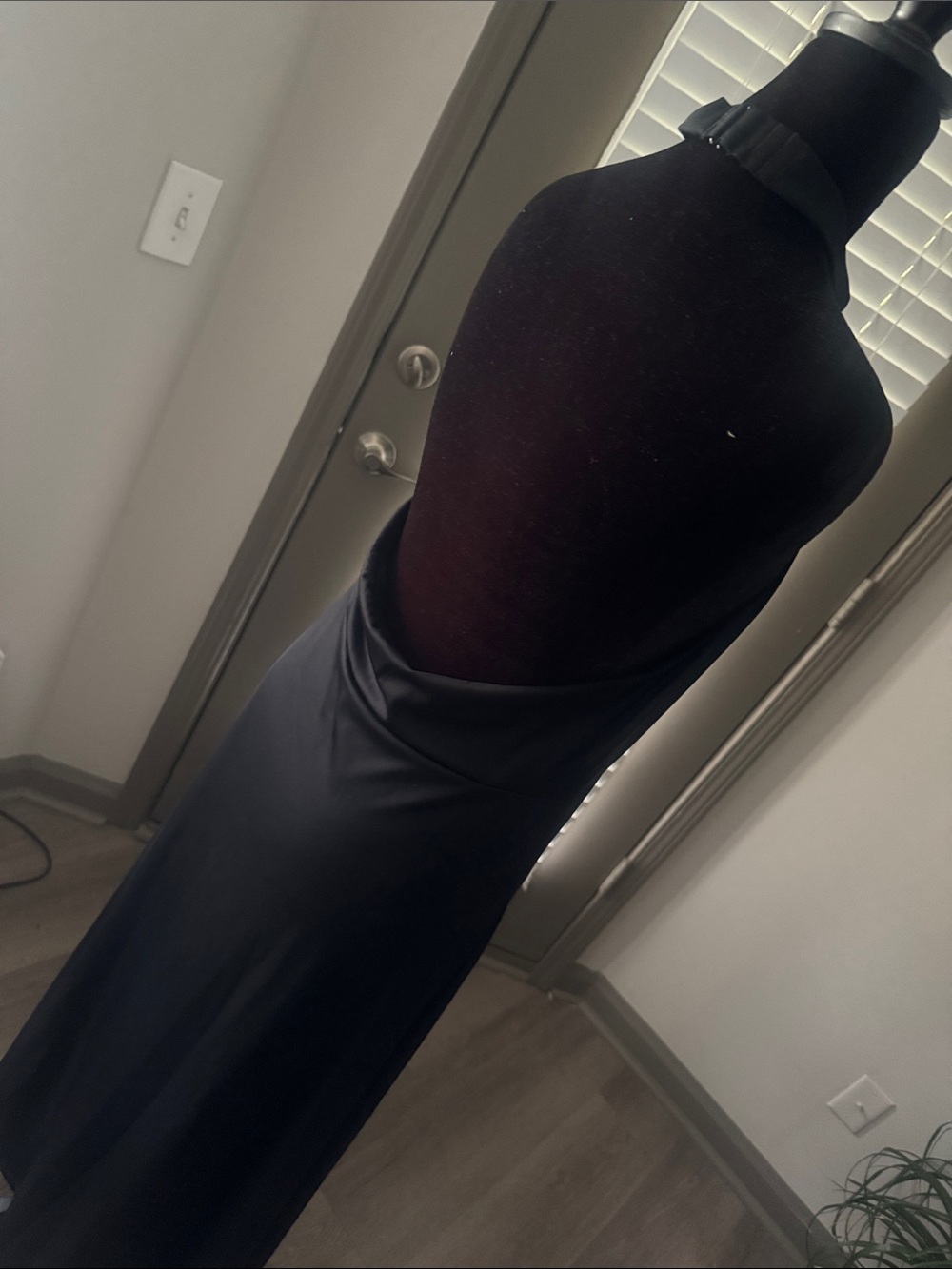 HALARA Black Maxi Dress with High Halter Neck - Picture 8 of 16